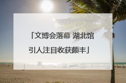 文博会落幕 湖北馆引人注目收获颇丰